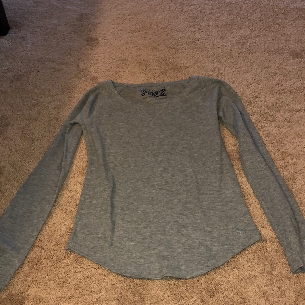 pink long sleeve pj shirt